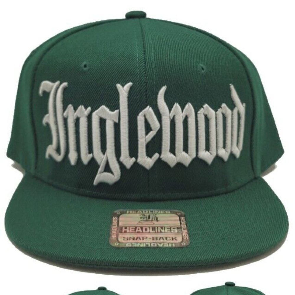 Inglewood Headlines Old English Banner Snapback Hat